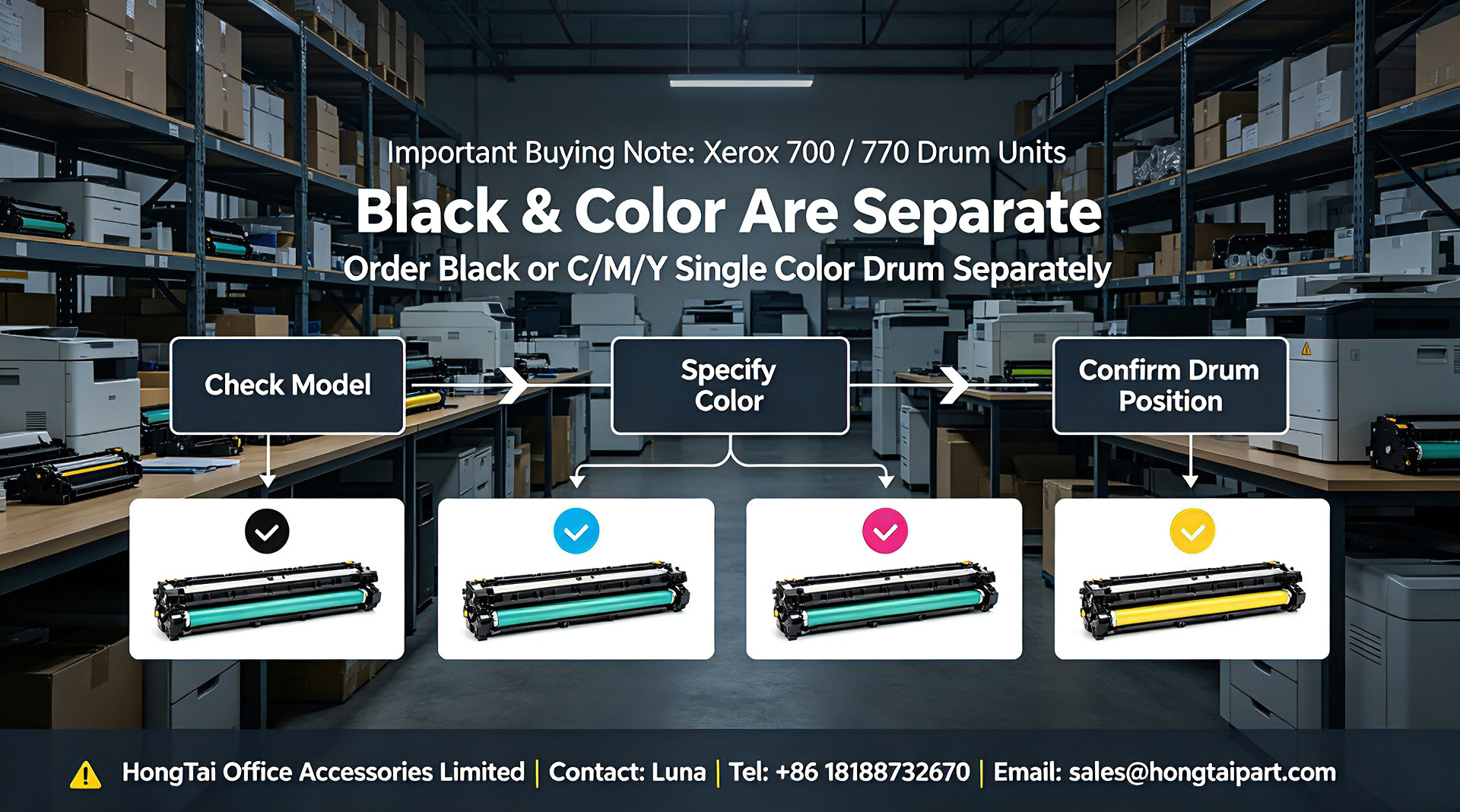 Τελευταία εταιρικά blogs για Xerox 700 770 Drum Cartridge | Τα μαύρα και έγχρωμα τύμπανα είναι ξεχωριστές μεμονωμένες μονάδες