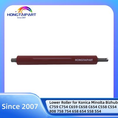 Αγορά Κάτω κύλινδρος για Konica Minolta Bizhub C759 C754 C659 C658 C654 C558 C554 808 758 754 658 654 558 554 Ανταλλακτικά θερμαντικού κυλίνδρου πίεσης σε απευθείας σύνδεση κατασκευή