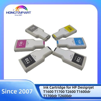 Αγορά Empty Ink Cartridge-300ML 730 P2V71A-MK P2V73A-PK P2V68A-C P2V70A-Y P2V69A-M P2V72A-G for HP Designjet  T1600 T1700 T2600 T1600dr T1700dr T2600dr σε απευθείας σύνδεση κατασκευή