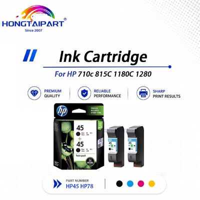 Αγορά Τσιπ επικυρωμένο Αρχικό HP45 51645A & HP78 6578D Καρτσέζα μελάνης Χωρίς αιμορραγία Ασφαλής για αρχειοθέτηση Συμβατό για HP 710c 815C 1180C 1280 CAD Plotter σε απευθείας σύνδεση κατασκευή